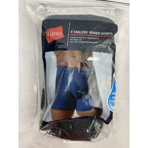 Men’s Hanes Boxer Briefs Package Of 4 Medium Cotton NWT